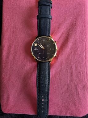 Reward VIP RD83003M Men's Gold Tone Blue Dial Blue Leather Watch